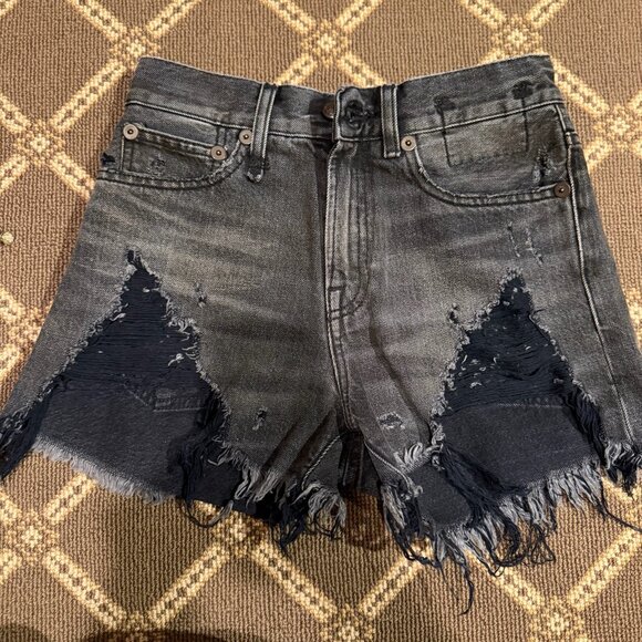 R13 Black Jean Shorts - Picture 1 of 3